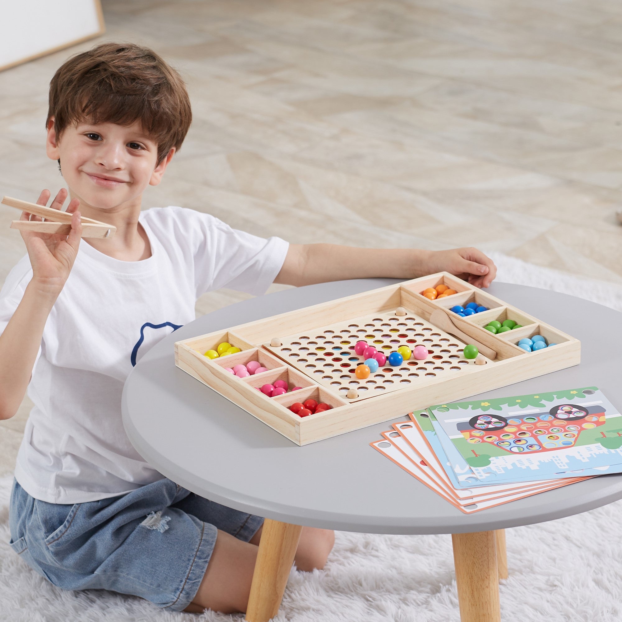 VIGA Viðar Kúluleikur — Gríptu og Paraðu Montessori