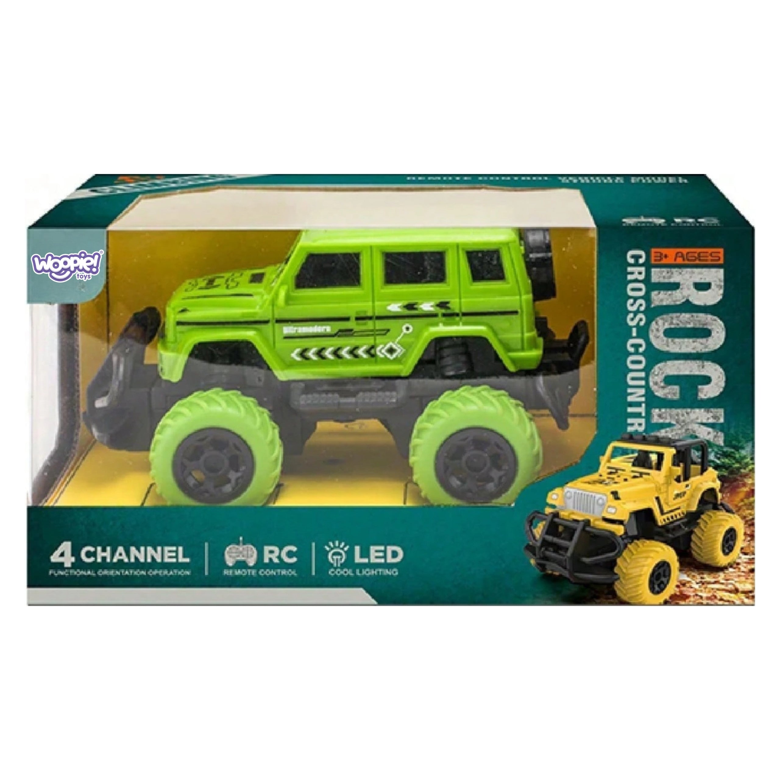 WOOPIE RC Jeppi — LED Fjarstýrður Torfærujeppi