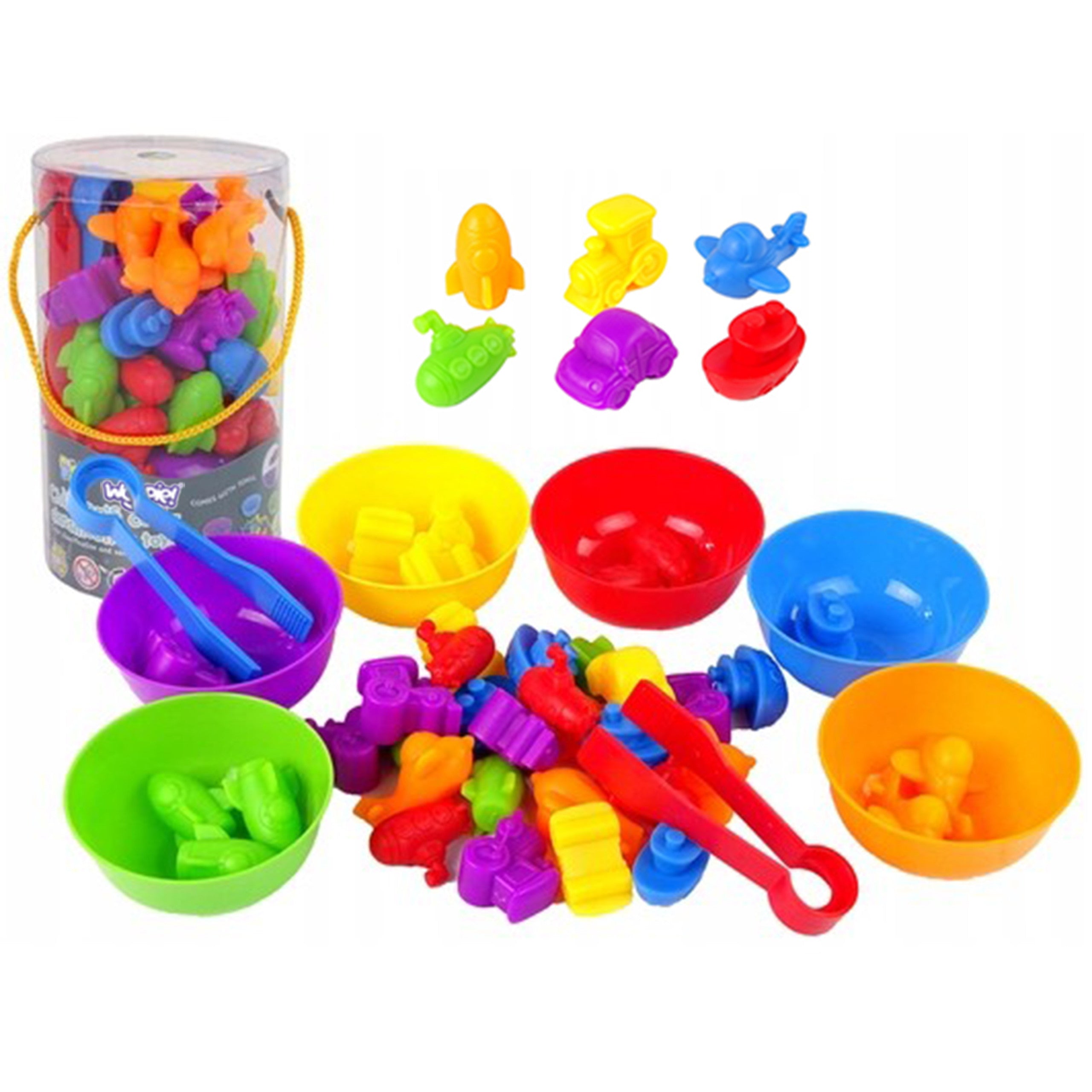 WOOPIE Montessori Litaflokkun — Farartæki 44 stk