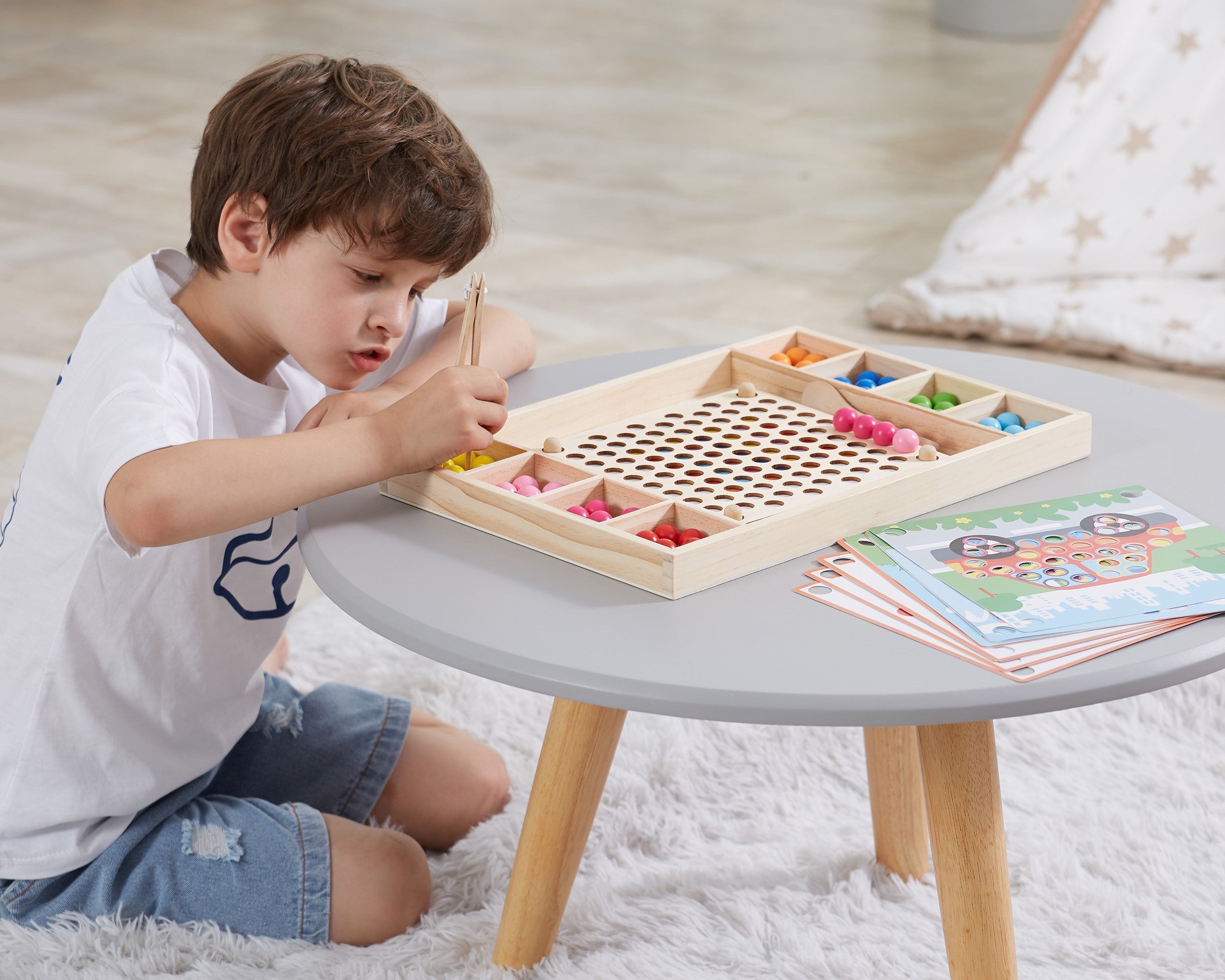 VIGA Viðar Kúluleikur — Gríptu og Paraðu Montessori
