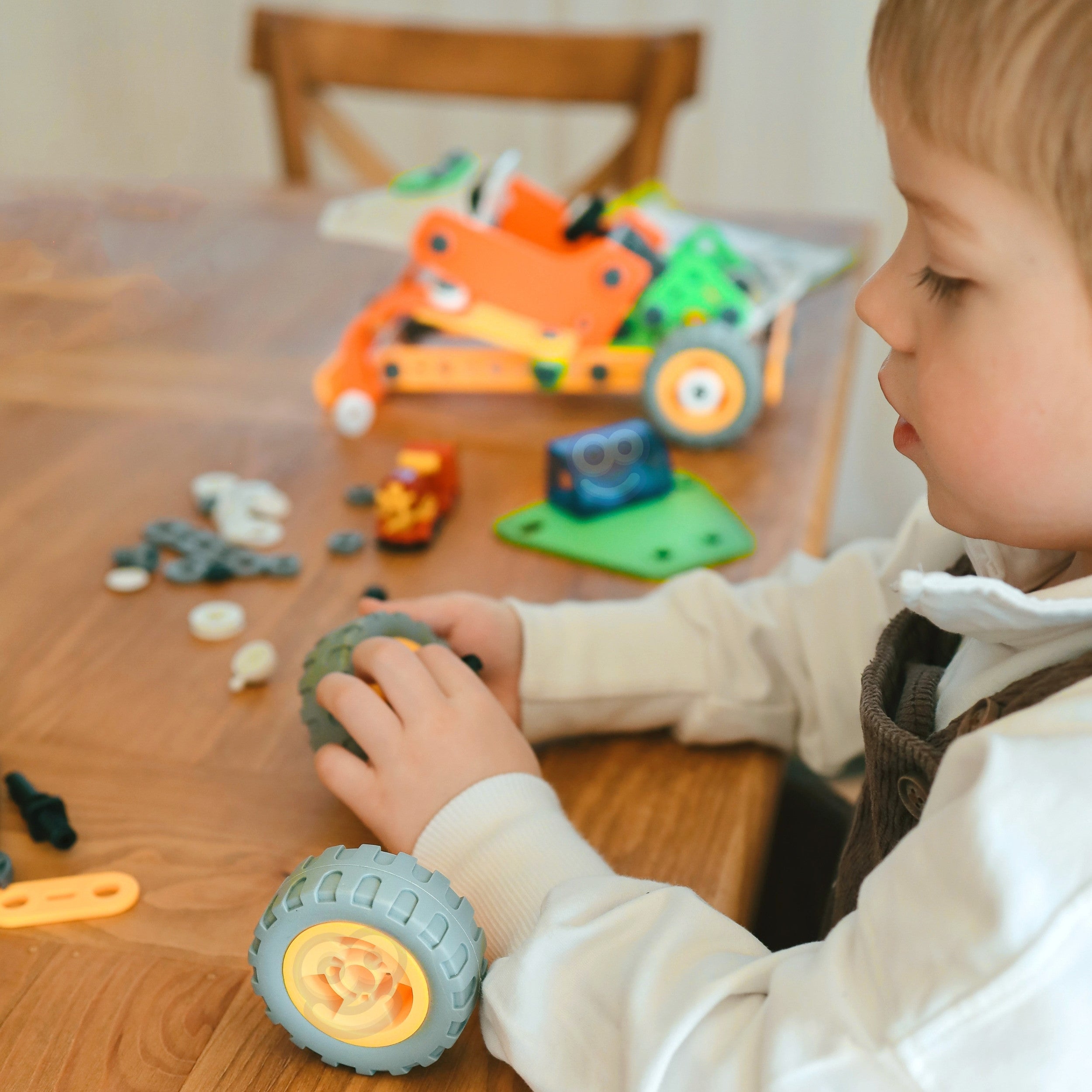 WOOPIE Byggingarkubbar — 5-í-1 Farartæki 163 stk