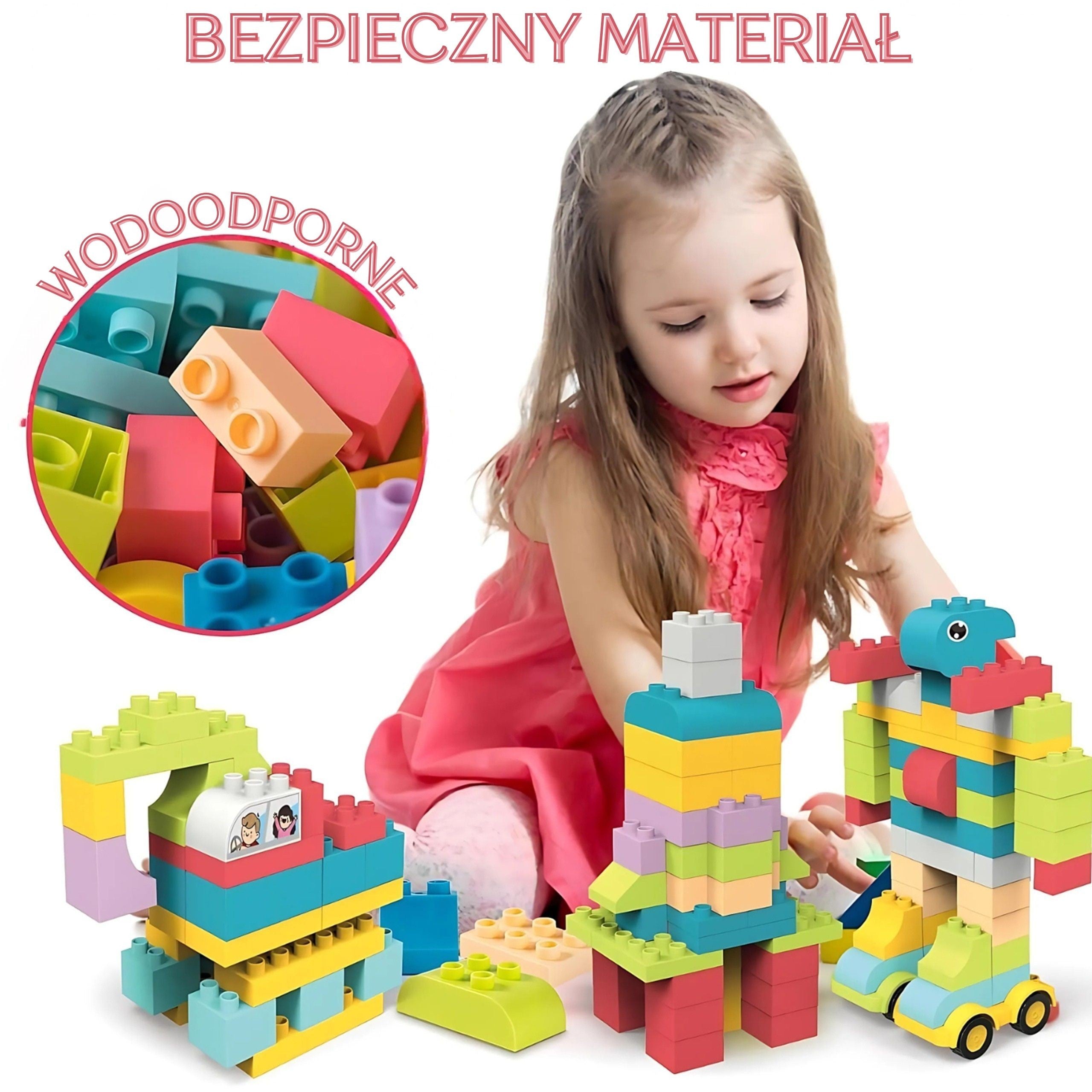 WOOPIE Large Educational Building Blocks for Children 86 pcs - Stea