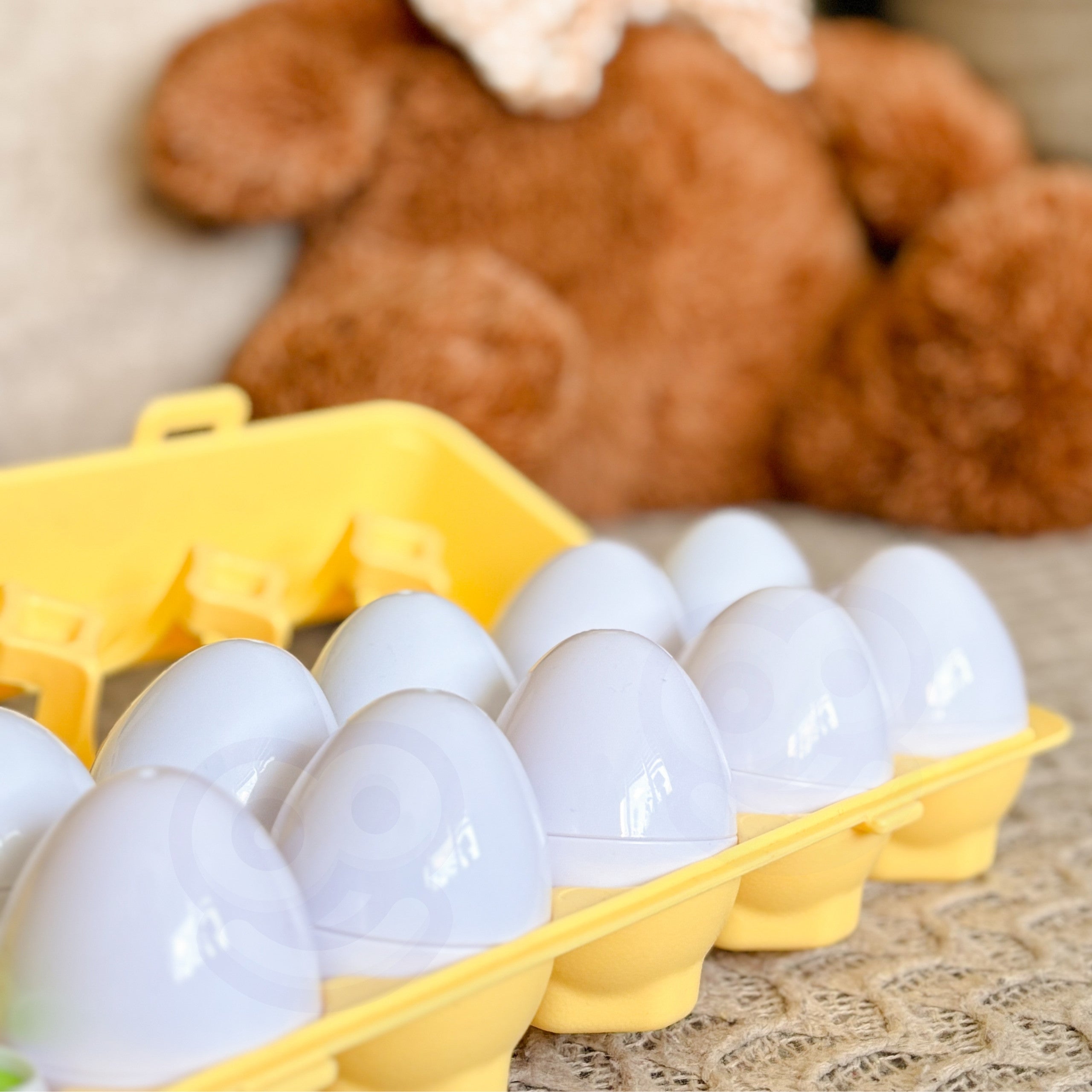 WOOPIE Montessori Eggjapúsl — 12 Egg, 12 Form