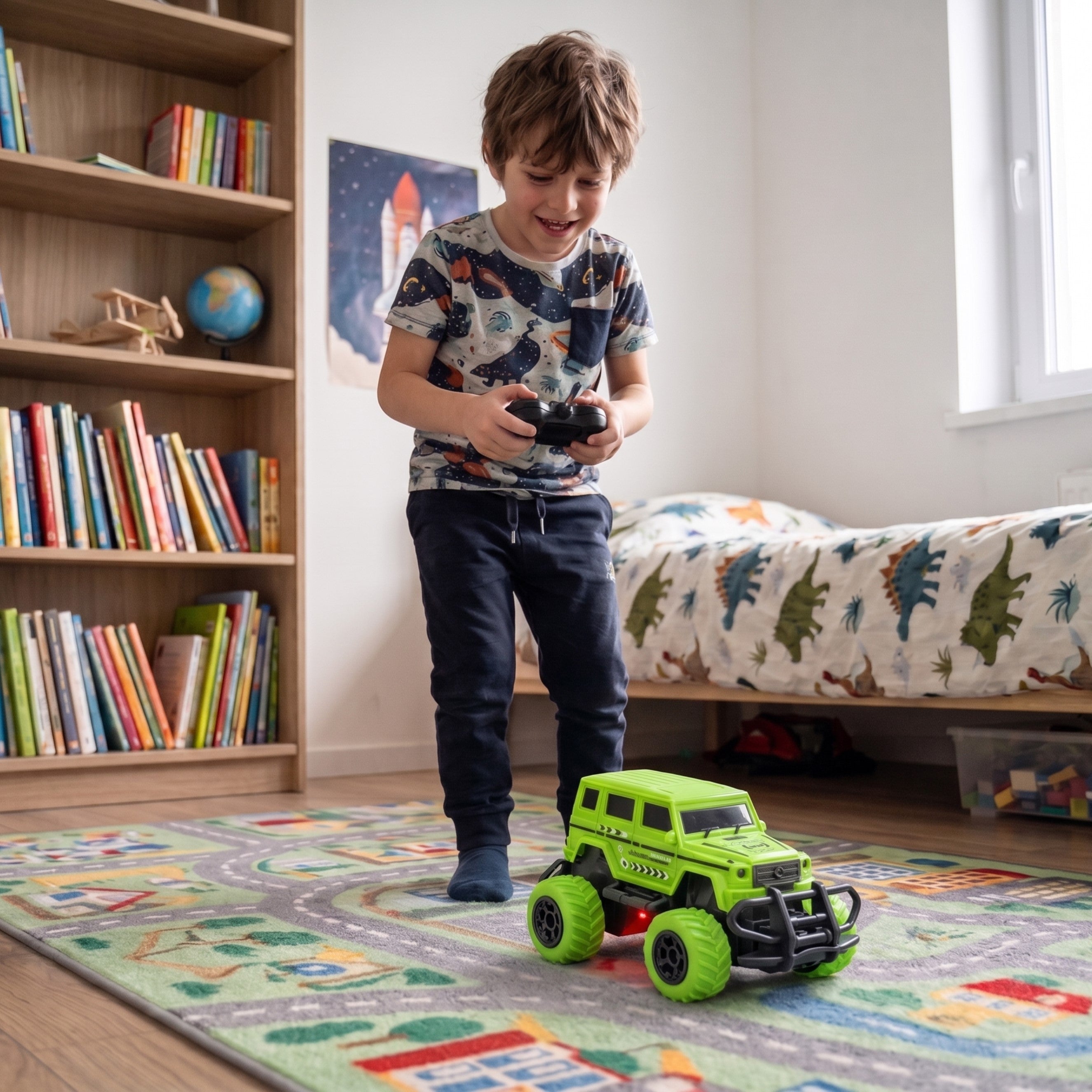 WOOPIE RC Jeppi — LED Fjarstýrður Torfærujeppi