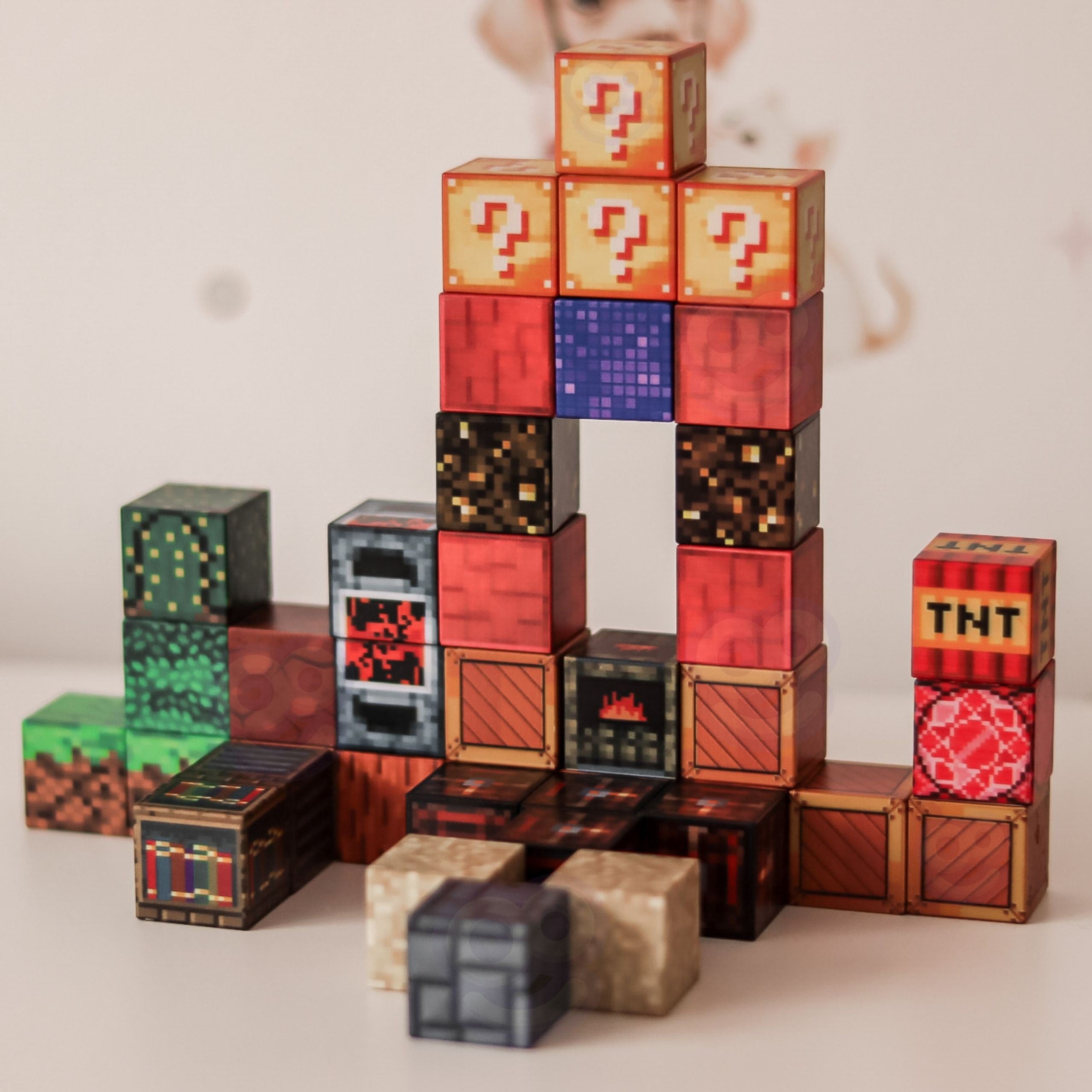 WOOPIE 3D Segulkubbar - Fraeðandi sett