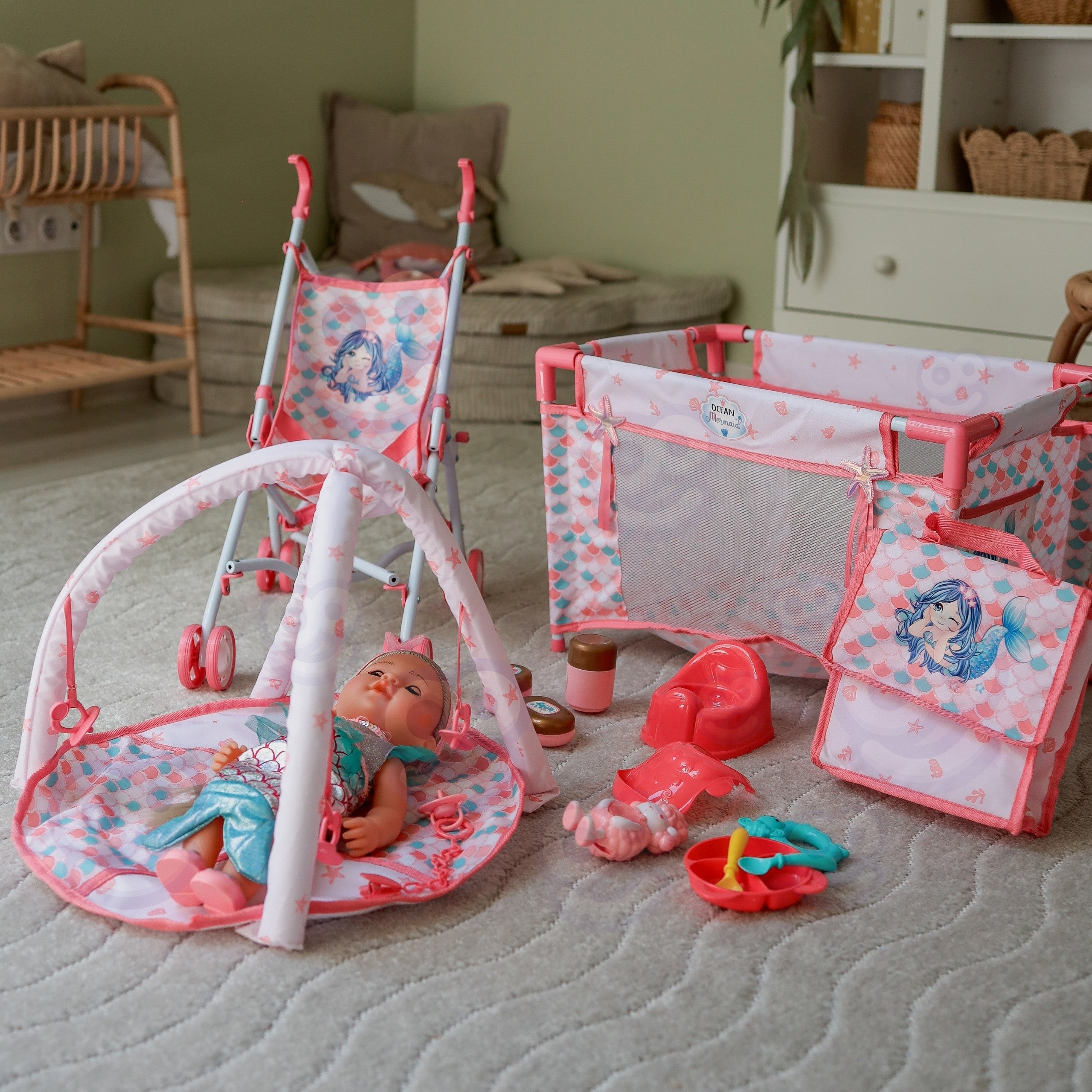 WOOPIE ROYAL Hafmeyjudúkka 36 cm