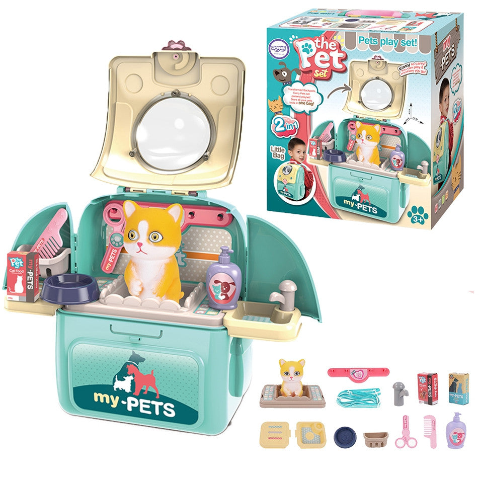 WOOPIE Kitty Snyrtistofa — 2-í-1 í bakpokasetti