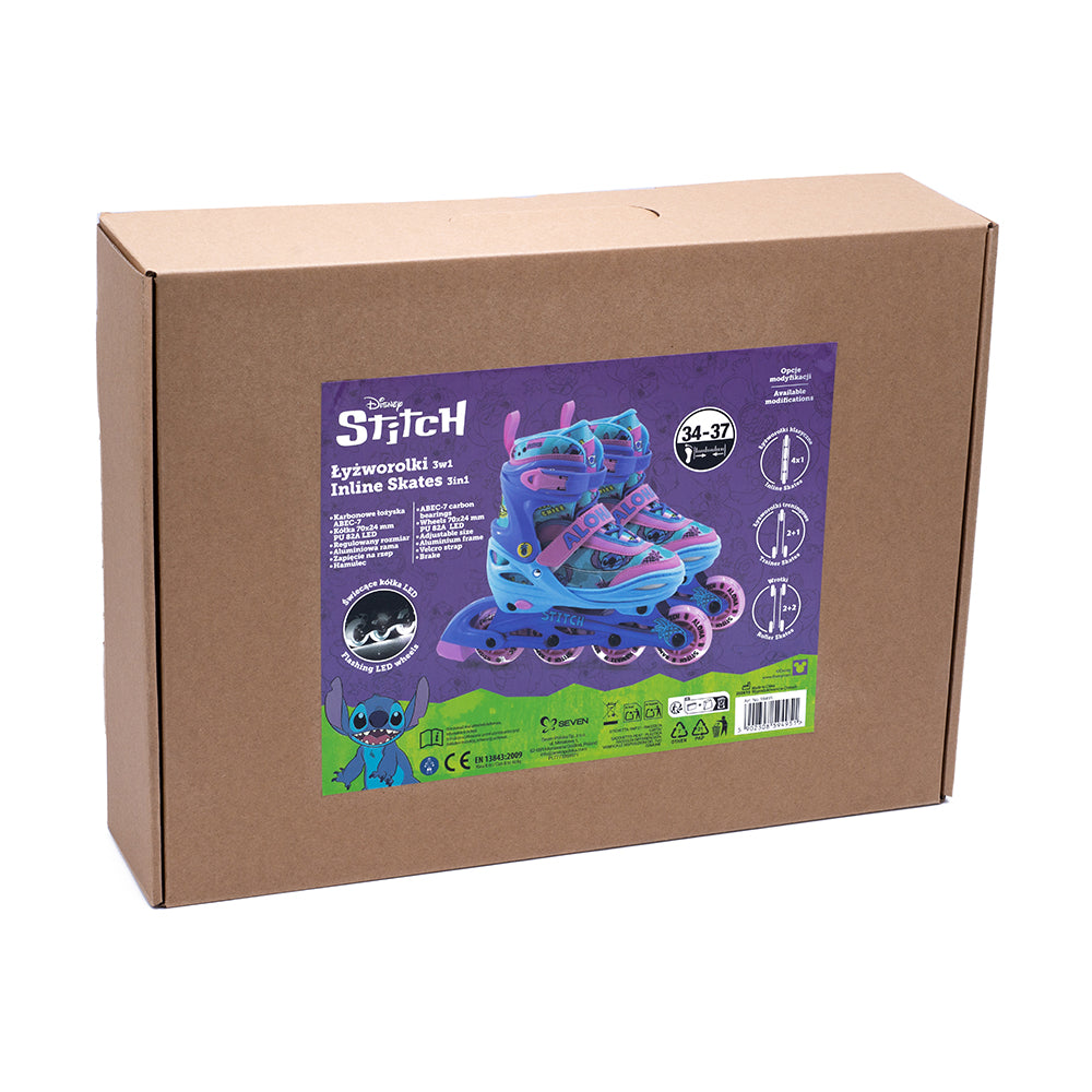 Línu/hjólaskautar - Stitch - stækkanlegir