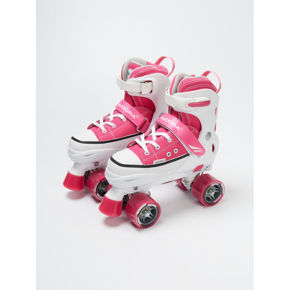 Hjólaskautar - bleikir - stækkanlegir