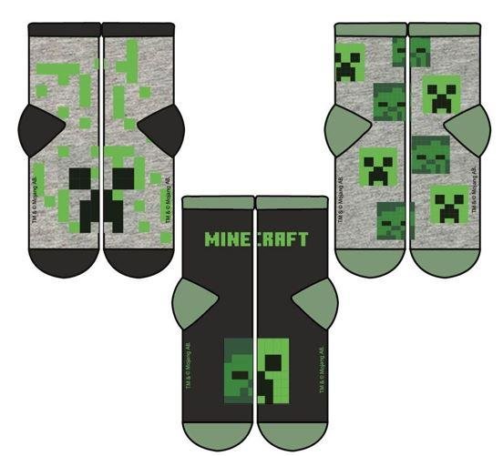 Sokkar - Minecraft bláir og gráir