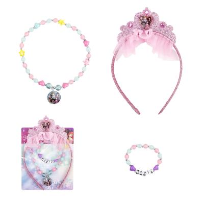 Hárspöng, hálsmen og armband - Prinsessu