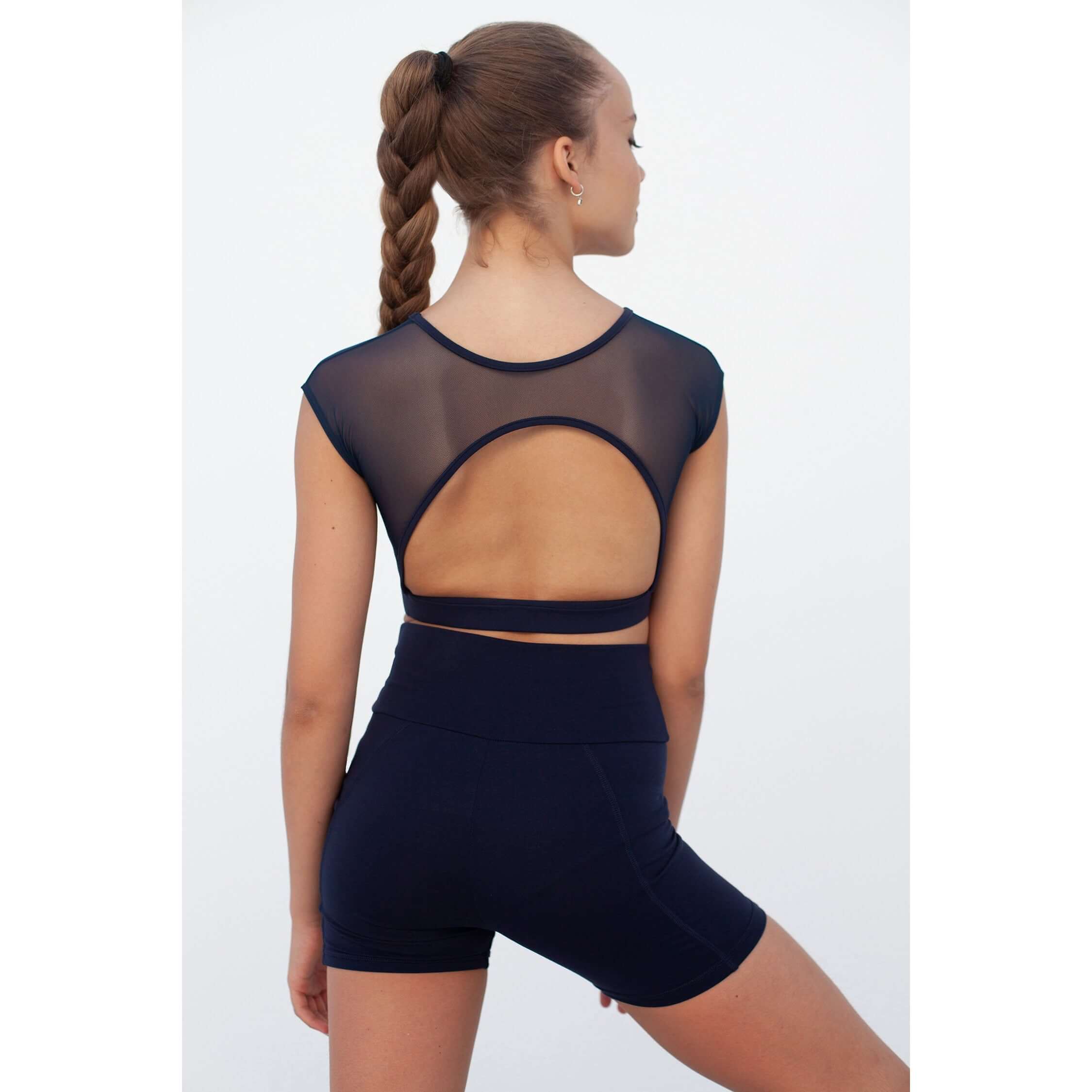 Stuttbuxur með hliðarvasa - svartar - Intermezzo