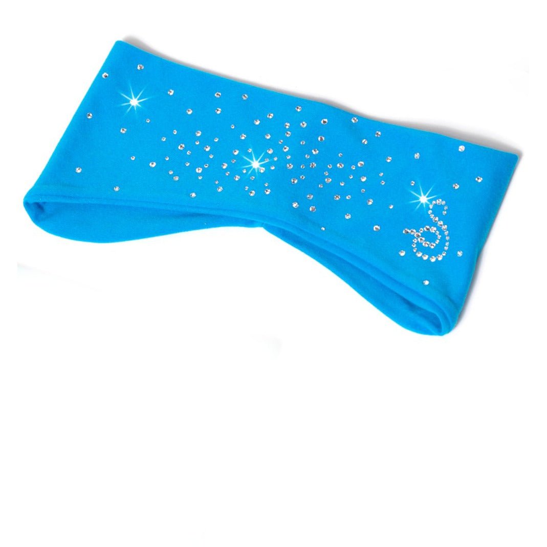 Eyrnaband með steinum - Dökkblátt