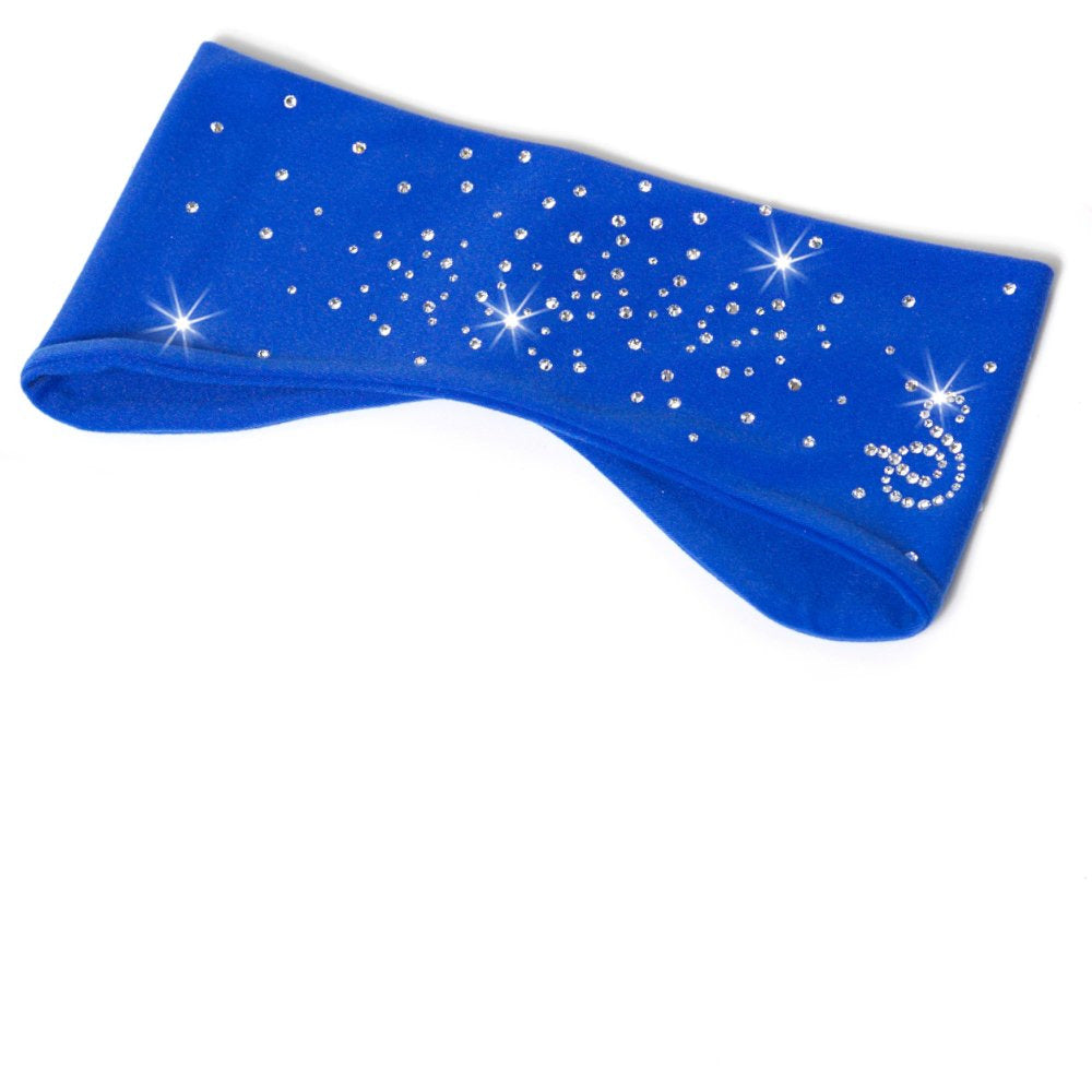 Eyrnaband með steinum - Dökkblátt