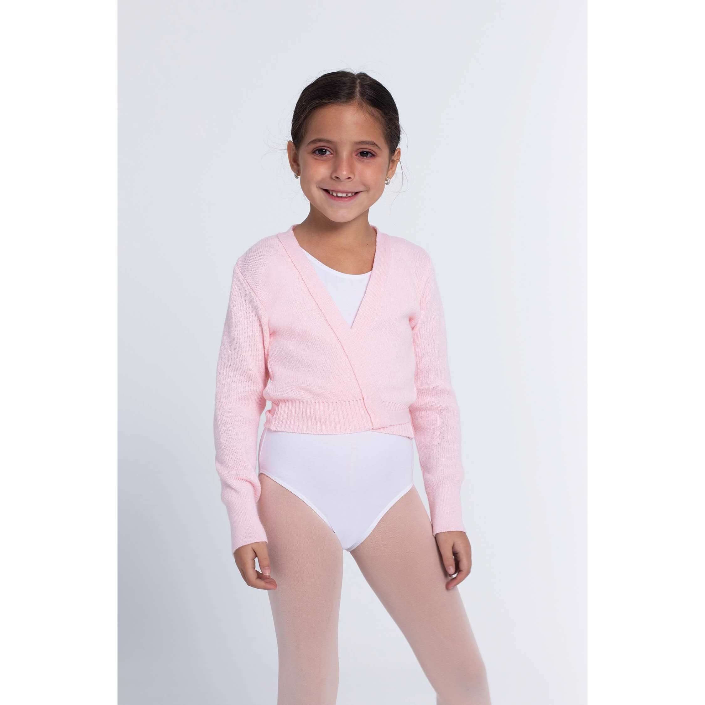 Upphitunarpeysa prjón bleik - Intermezzo