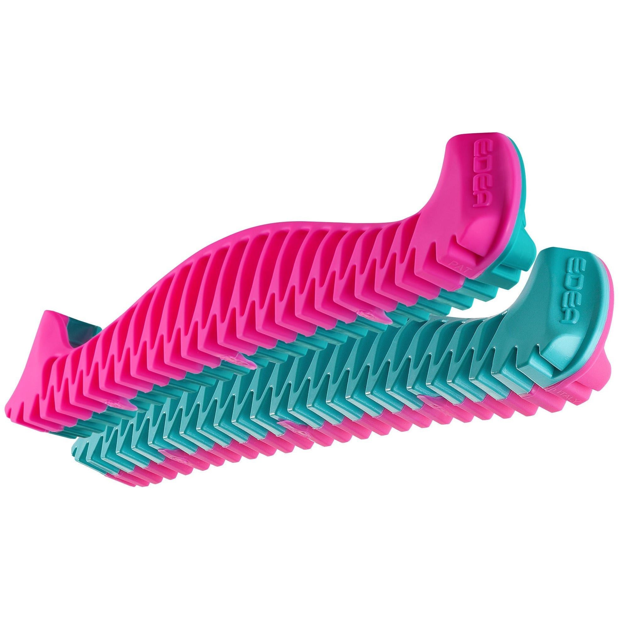 Edea skautahlífar - Bleikar og blágrænar - medium