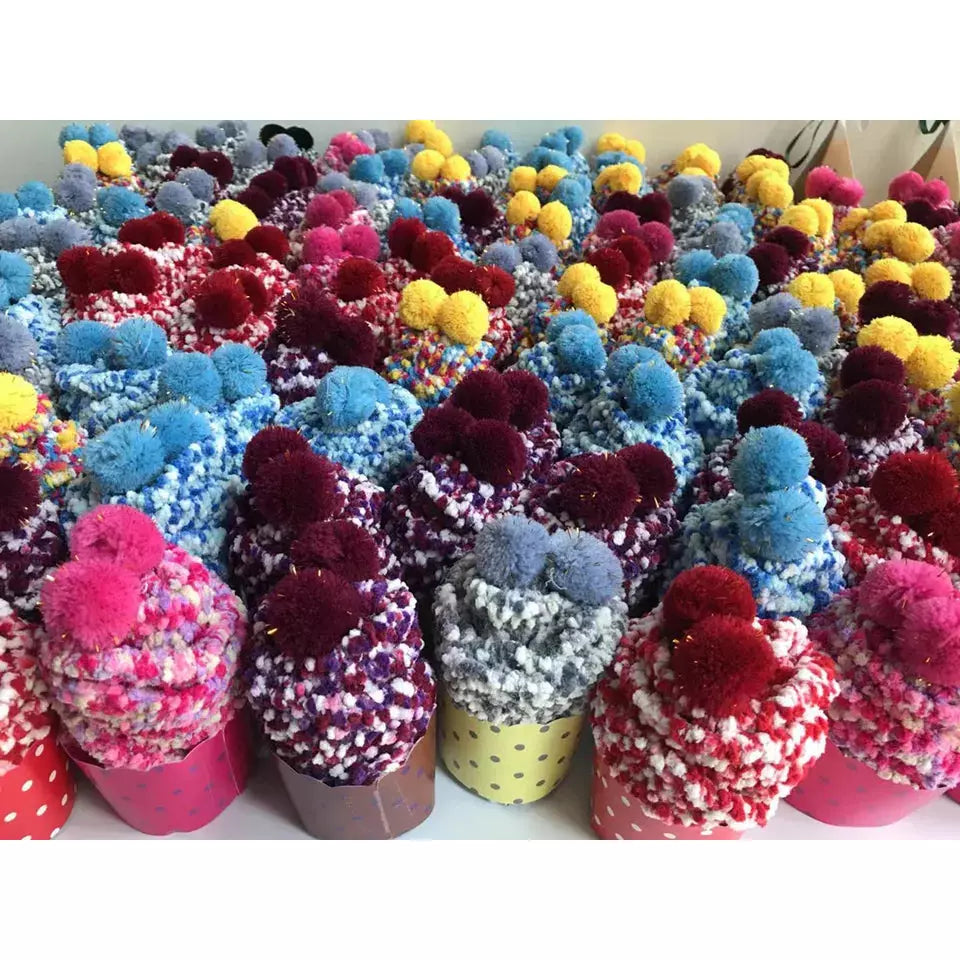 Kósýsokkar  með dúsk