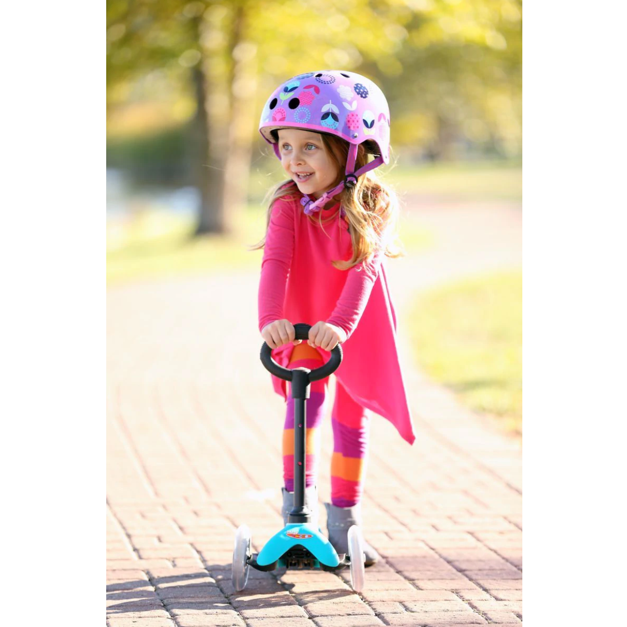 Hlaupahjól - Mini Micro Deluxe 3 in 1 - blágrænt