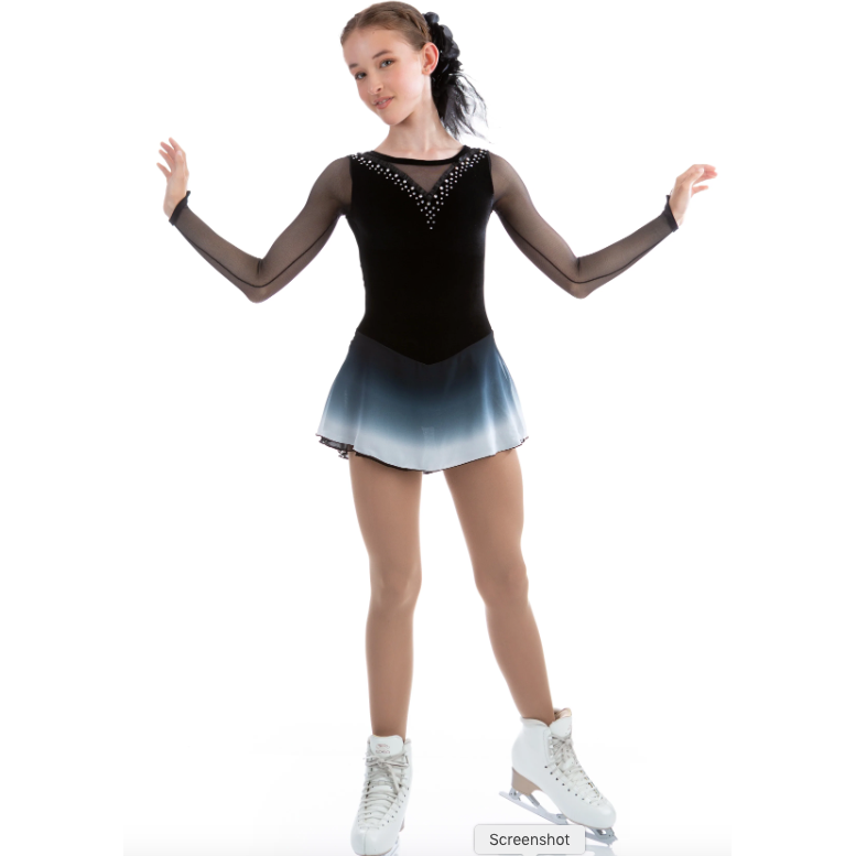 Faded Dress Black Beaded