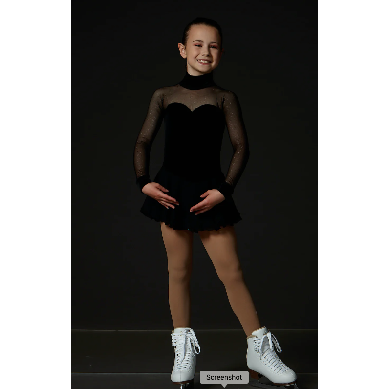 Velvet Sparkle Black Dress