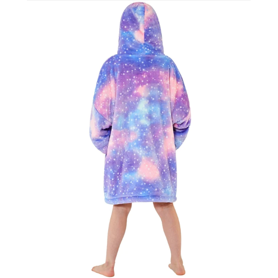 Kósýpeysa barna Purple Galaxy