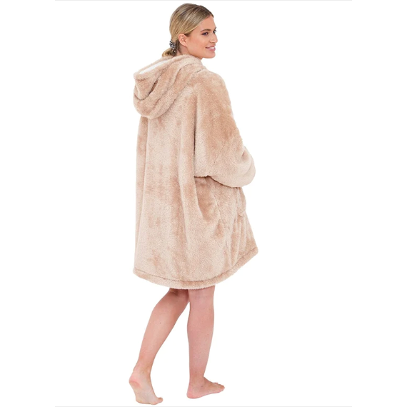 Kósýpeysa ljósbrún fullorðins