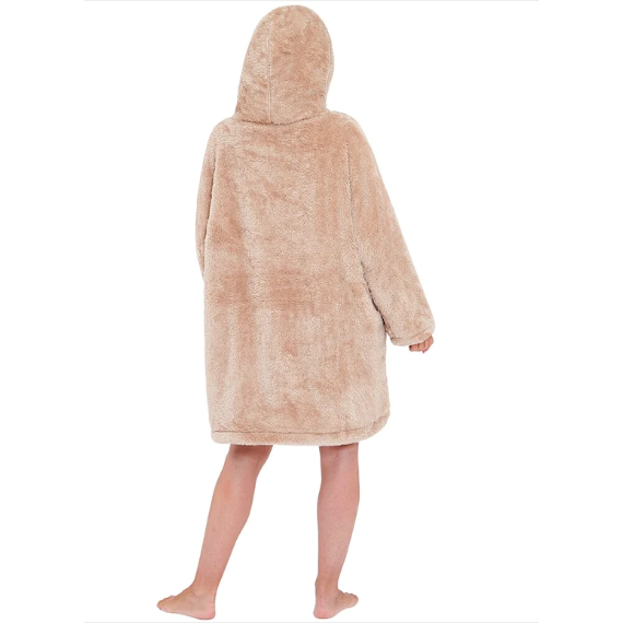 Kósýpeysa ljósbrún fullorðins