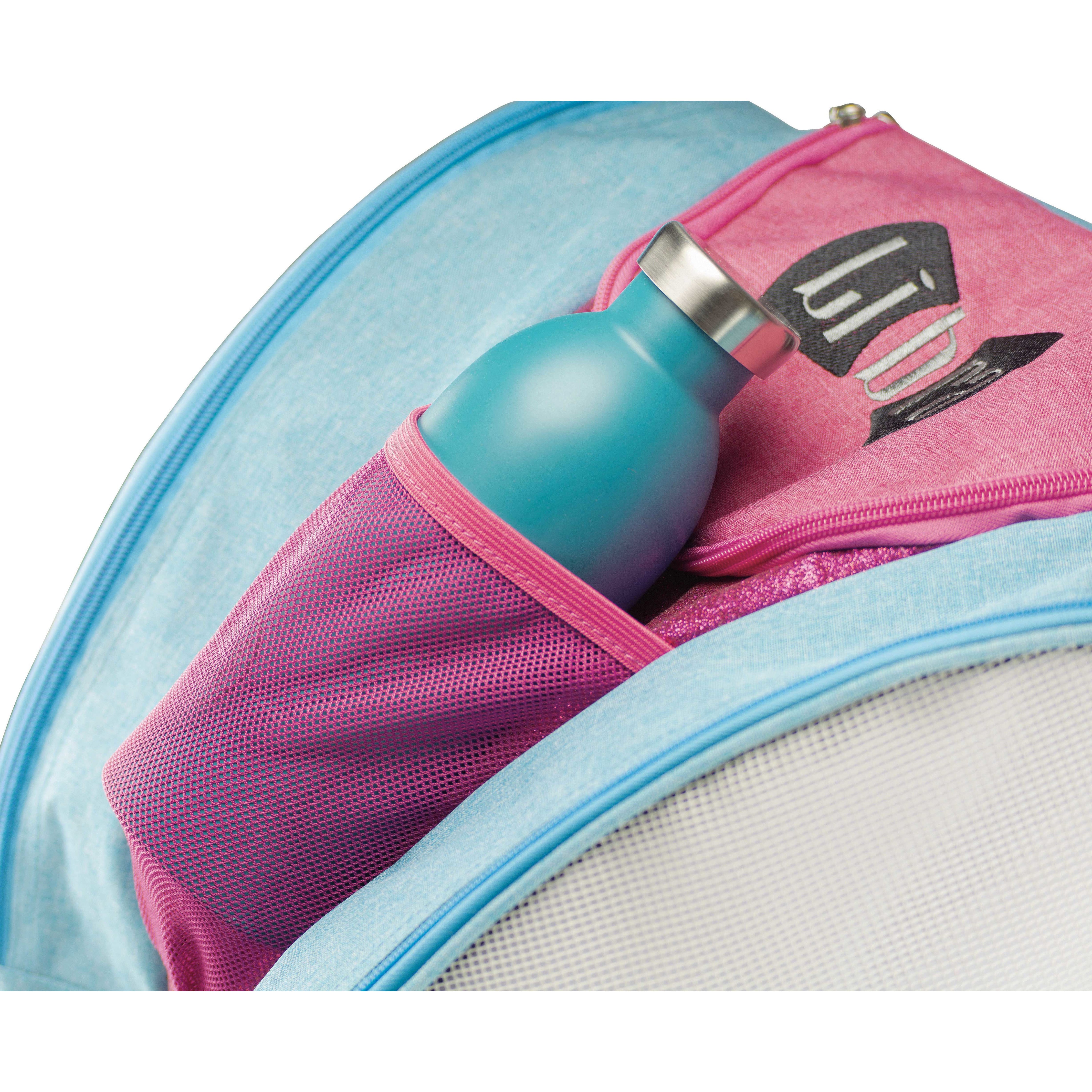 Edea LIBRA þriggjahólfa skautatöskur bleik/blá