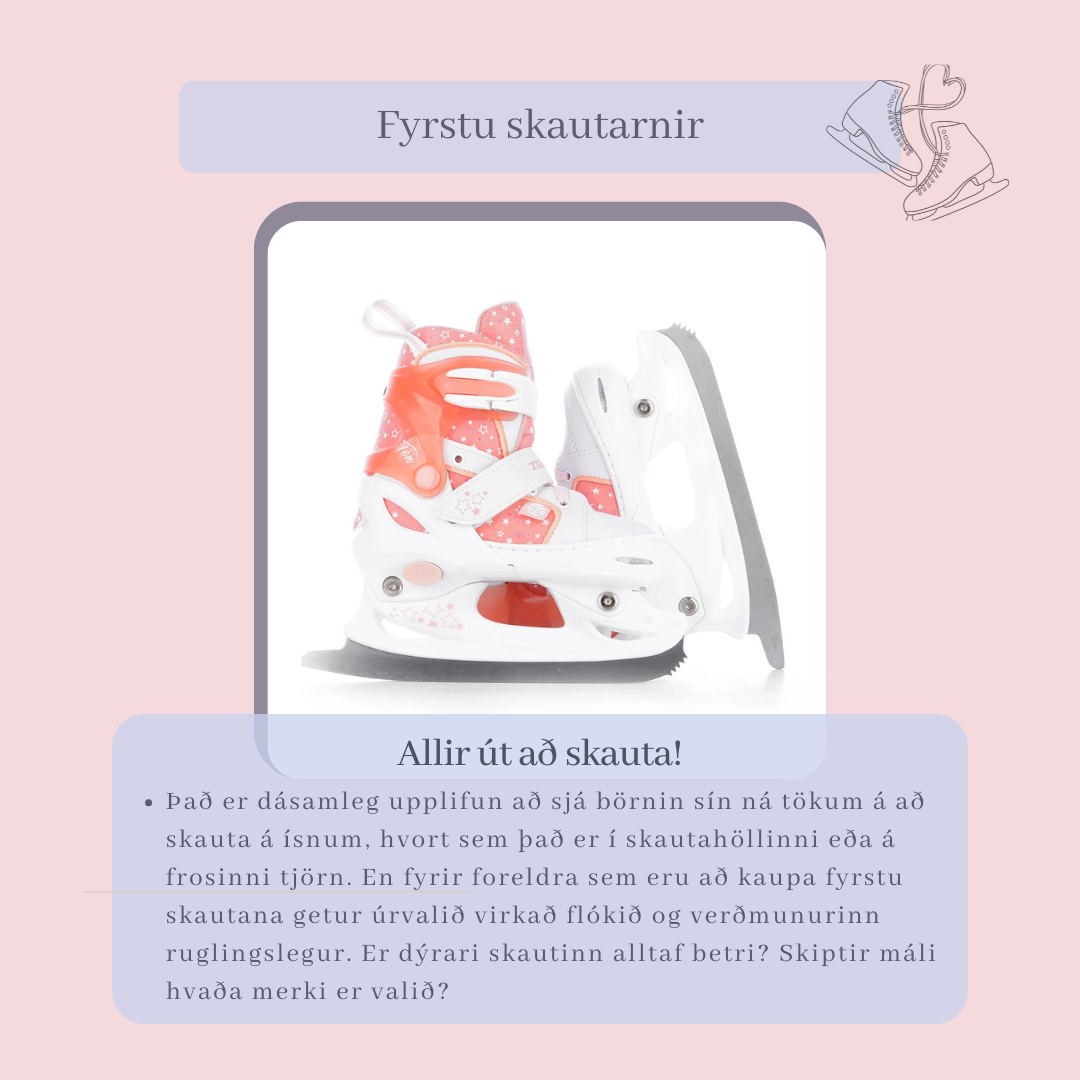 Fyrstu skrefin á ísnum