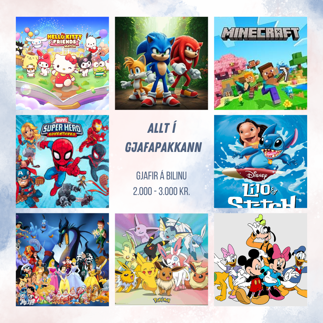 Gjafir á 2.000-3.000 kr.