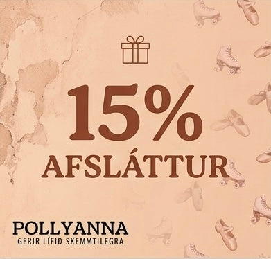 Vörur með 15% afslætti