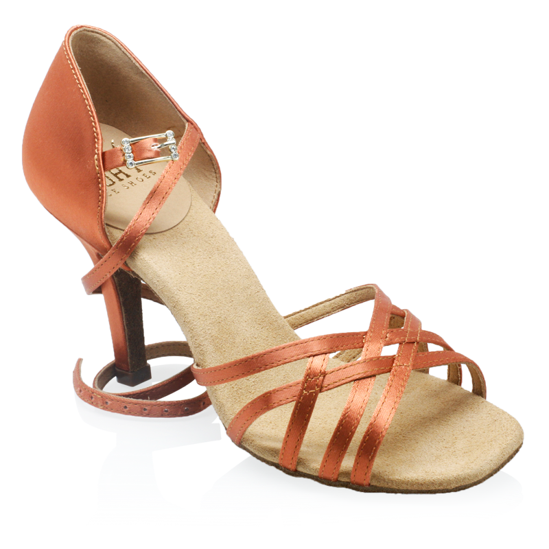 H860-X Kalahari Xtra - Dark Tan Satin 2,5" hæll