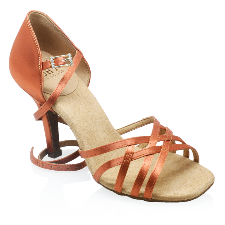 H860-X Kalahari Xtra - Dark Tan Satin 2,5" hæll