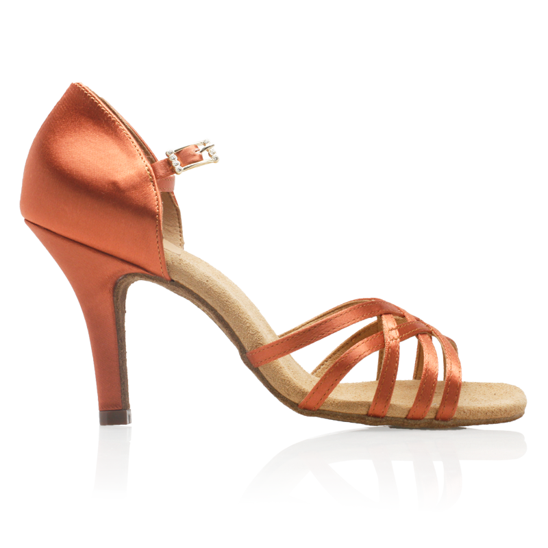 H860-X Kalahari Xtra - Dark Tan Satin 2,5" hæll