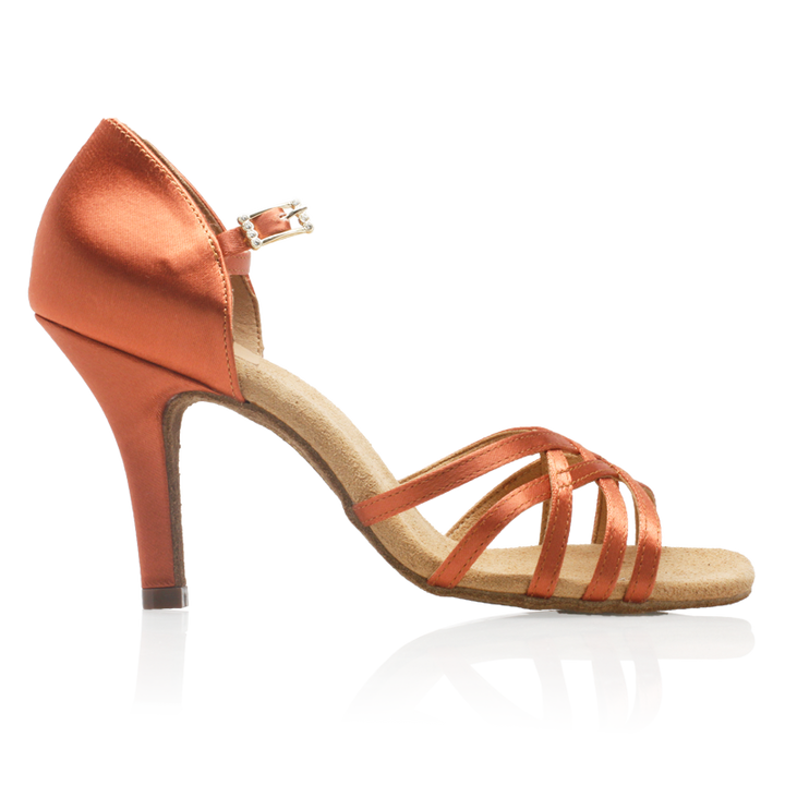 H860-X Kalahari Xtra - Dark Tan Satin 2,5" hæll