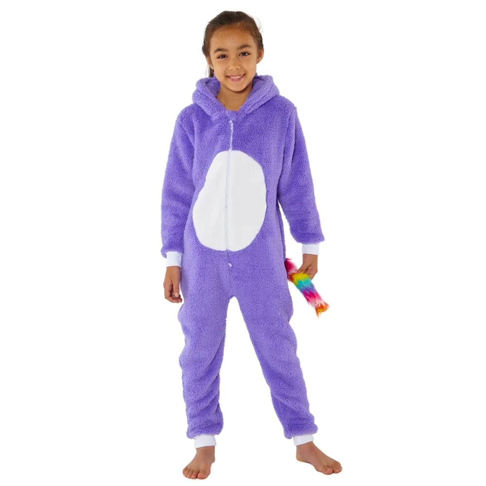 Kósýgalli Einhyrninga Purple glitter Rainbow