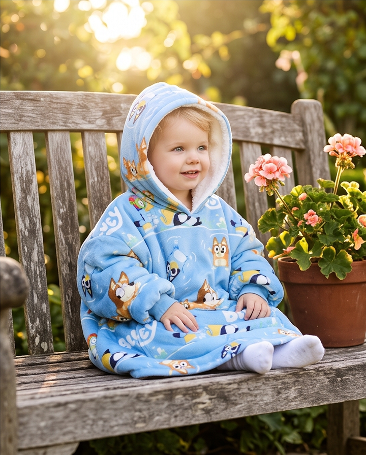Bluey Seaside flís Kósýpeysa 3-6 ára