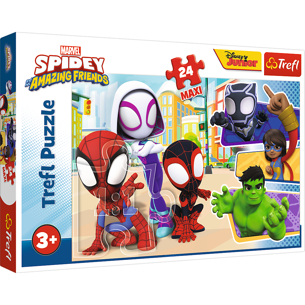 Púsluspil -  Spidey amazing Friends 24 púsl