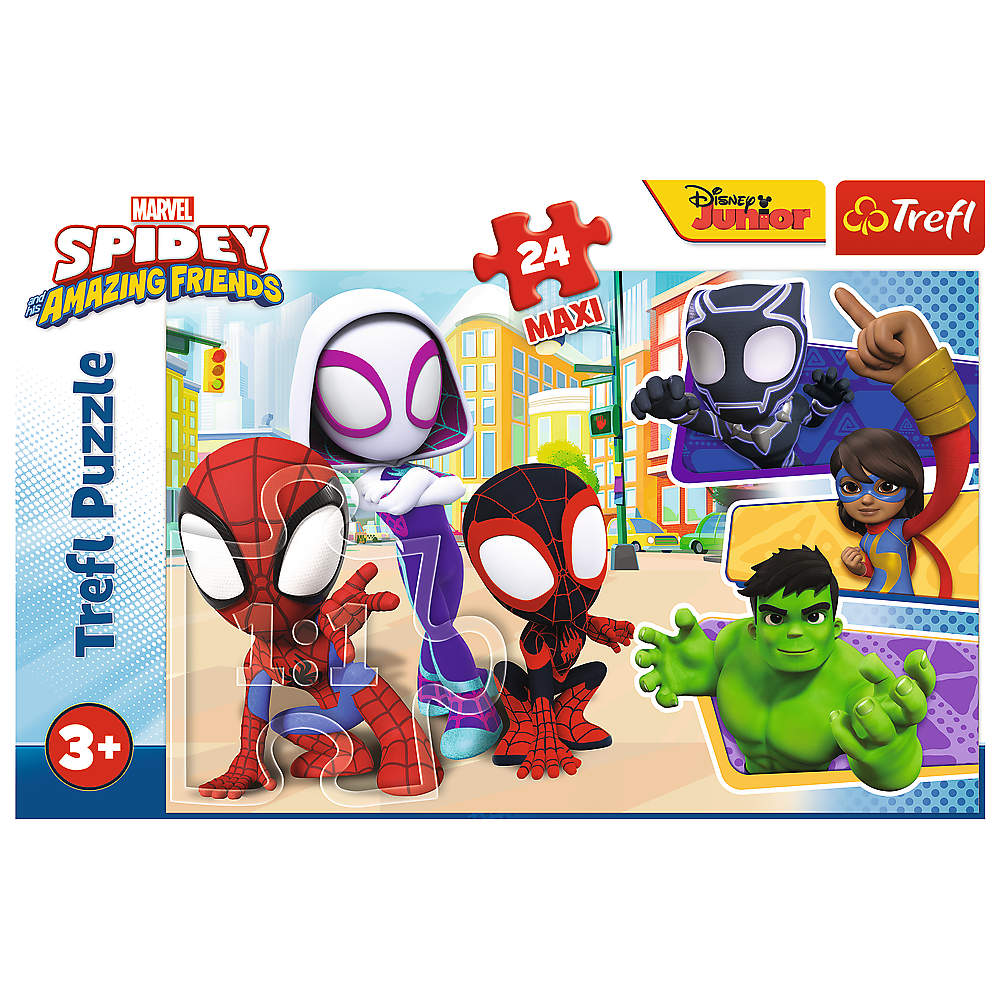 Púsluspil -  Spidey amazing Friends 24 púsl