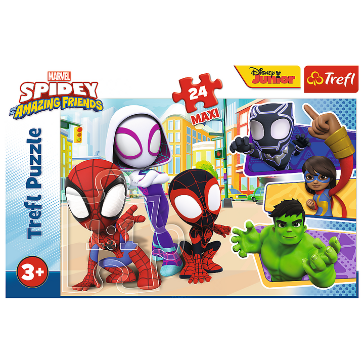 Púsluspil -  Spidey amazing Friends 24 púsl