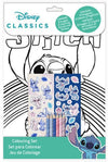 Litabók, litir og límmiðar - Stitch