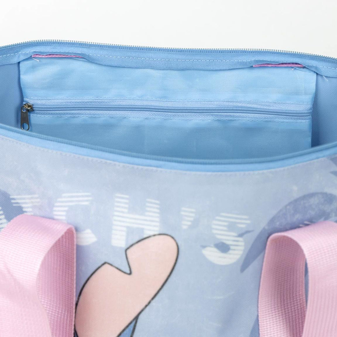 Stitch strandtaska — innra rými með rennilásvasa