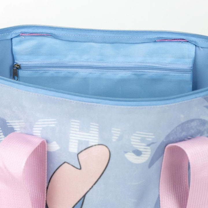Stitch strandtaska — innra rými með rennilásvasa