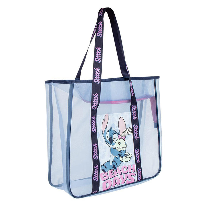 Stitch strandtaska með rúmgóðu rými
