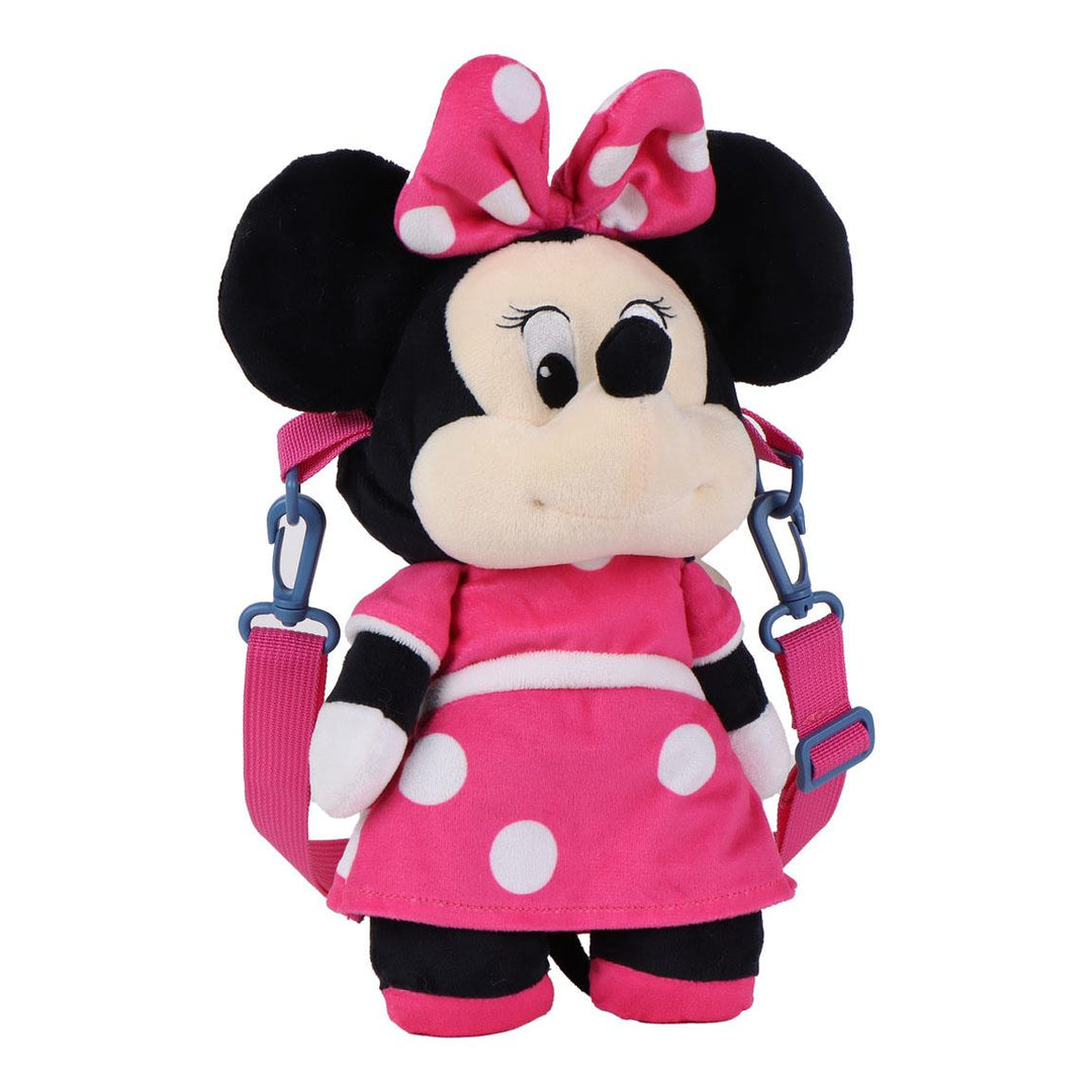 Minnie plush taska - bleik með punktum