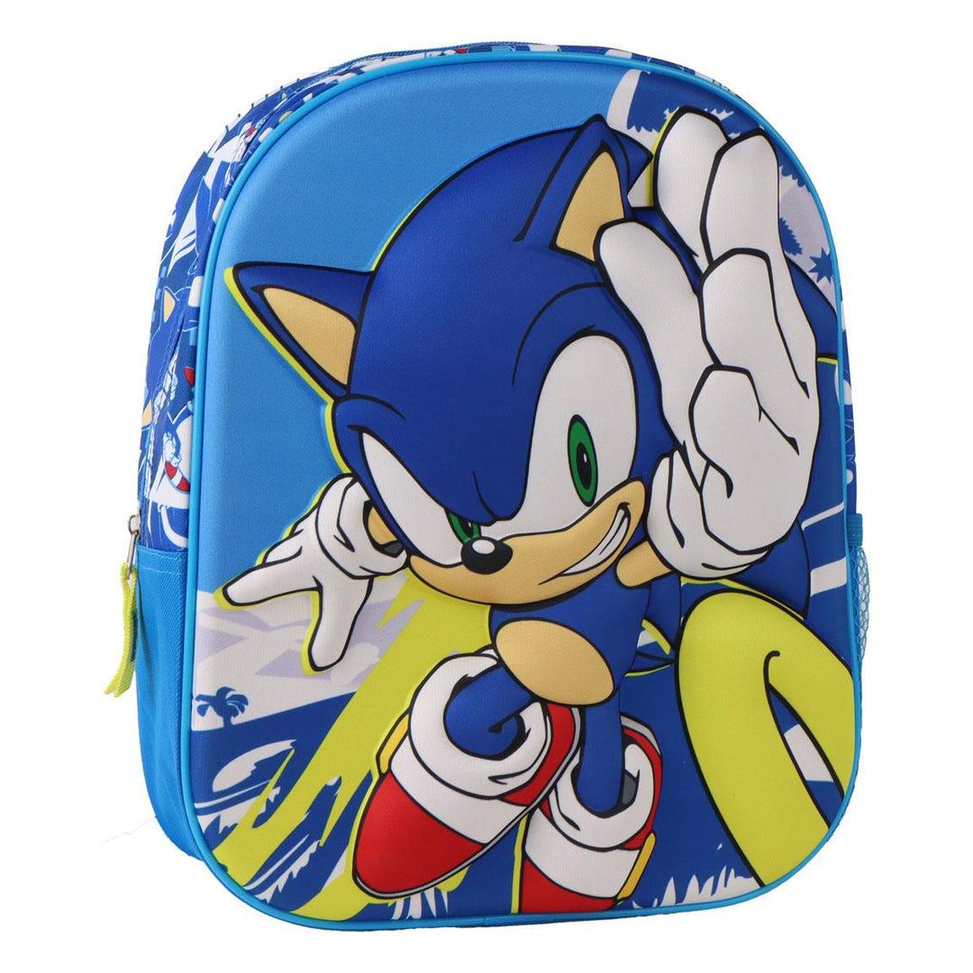 Sonic 3D bakpoki með upphleyptum myndum