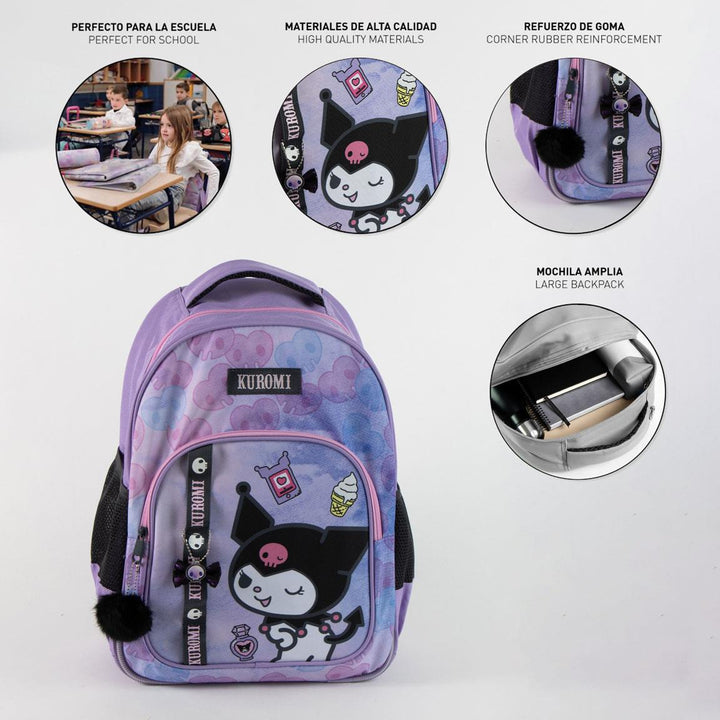 Hello Kitty og Kuromi skólabakpoki — mynd 3