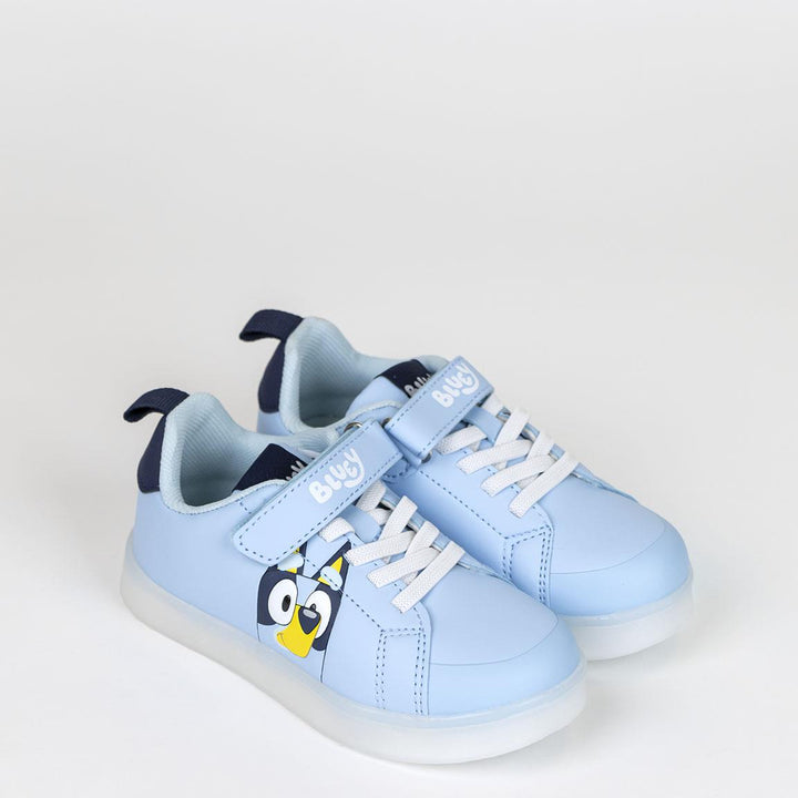 Strigaskór - Bluey- Bláir - blikkljós