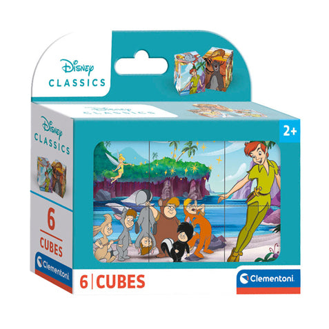Púsluspil -kubbar - Disney- 6 kubbar