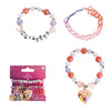 "Armband Prinsessu set with princess-themed beads and charms, featuring colorful bracelets and packaging"